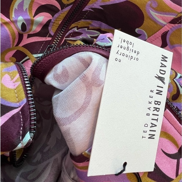 NWT Ted Baker FlickI Short Sleeve Printed Mini Dress - Picture 15 of 16